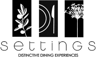 SETTINGS DISTINCTIVE DINING EXPERIENCES