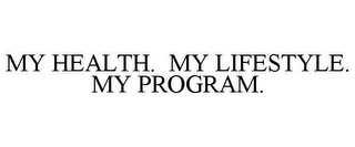 MY HEALTH. MY LIFESTYLE. MY PROGRAM.