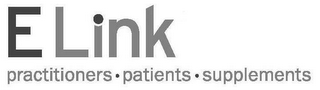 ELINK PRACTITIONERS · PATIENTS · SUPPLEMENTS