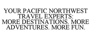 YOUR PACIFIC NORTHWEST TRAVEL EXPERTS: MORE DESTINATIONS. MORE ADVENTURES. MORE FUN.