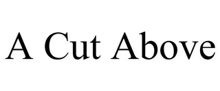 A CUT ABOVE