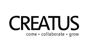 CREATUS COME · COLLABORATE · GROW