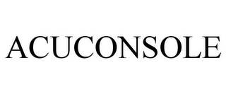 ACUCONSOLE
