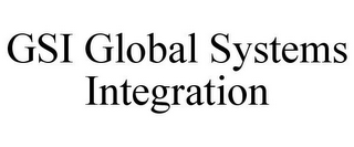 GSI GLOBAL SYSTEMS INTEGRATION