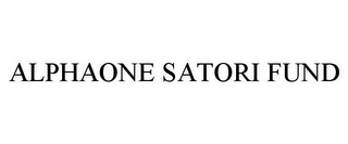 ALPHAONE SATORI FUND