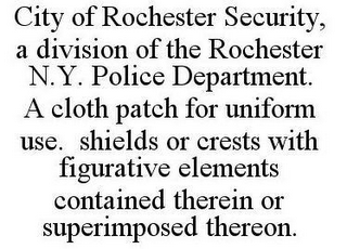 CITY OF ROCHESTER SECURITY