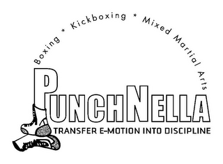 PUNCHNELLA TRANSFER E-MOTION INTO DISCIPLINE BOXING * KICKBOXING * MIXED MARTIAL ARTS