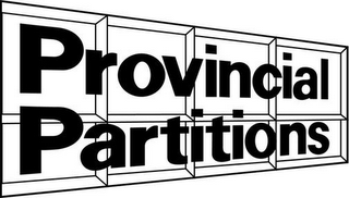 PROVINCIAL PARTITIONS