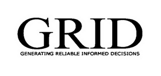 GRID GENERATING RELIABLE INFORMED DECISIONS