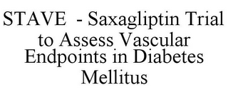 STAVE - SAXAGLIPTIN TRIAL TO ASSESS VASCULAR ENDPOINTS IN DIABETES MELLITUS