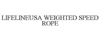 LIFELINEUSA WEIGHTED SPEED ROPE