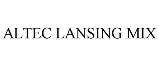 ALTEC LANSING MIX