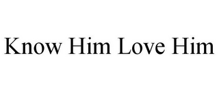 KNOW HIM LOVE HIM