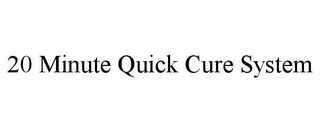 20 MINUTE QUICK CURE SYSTEM