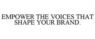 EMPOWER THE VOICES THAT SHAPE YOUR BRAND.