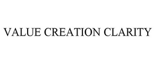 VALUE CREATION CLARITY