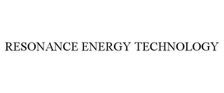 RESONANCE ENERGY TECHNOLOGY