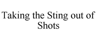 TAKING THE STING OUT OF SHOTS