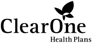 CLEAR ONE HEALTH PLANS