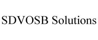 SDVOSB SOLUTIONS