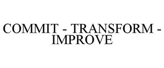 COMMIT - TRANSFORM - IMPROVE