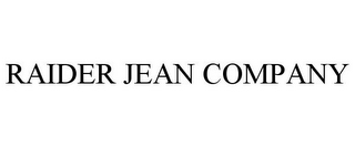 RAIDER JEAN COMPANY