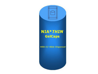 NIA*THIN GELCAPS WITH EZ-SLIDE DISPENSER