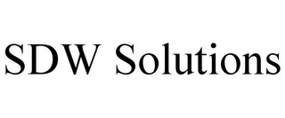 SDW SOLUTIONS