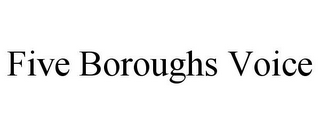 FIVE BOROUGHS VOICE