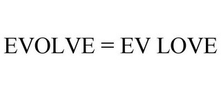 EVOLVE = EV LOVE