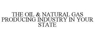 THE OIL & NATURAL GAS PRODUCING INDUSTRY IN YOUR STATE