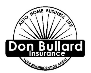 AUTO HOME BUSINESS LIFE DON BULLARD INSURANCE YOUR NEIGHBOR HOOD AGENT