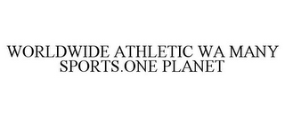 WORLDWIDE ATHLETIC WA MANY SPORTS.ONE PLANET