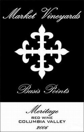MARKET VINEYARDS BASIS POINTS MERITAGE RED WINE COLUMBIA VALLEY 2006
