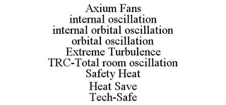 AXIUM FANS INTERNAL OSCILLATION INTERNAL ORBITAL OSCILLATION ORBITAL OSCILLATION EXTREME TURBULENCE TRC-TOTAL ROOM OSCILLATION SAFETY HEAT HEAT SAVE TECH-SAFE