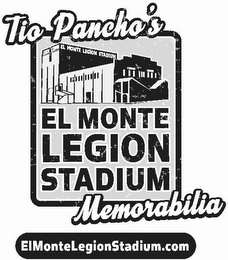 TIO PANCHO'S LEGION STADIUM; EL MONTE LEGION STADIUM MEMORABILIA ELMONTELEGIONSTADIUM.COM