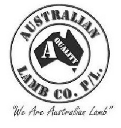 AUSTRALIAN LAMB CO P/L A QUALITY WE ARE AUSTRALIAN LAMB