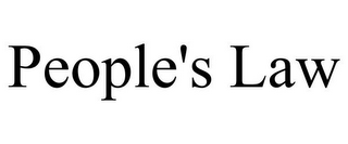 PEOPLE'S LAW
