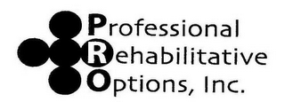 PROFESSIONAL REHABILITATIVE OPTIONS, INC