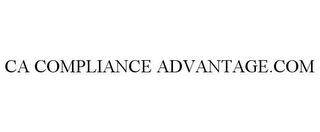 CA COMPLIANCE ADVANTAGE.COM