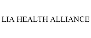 LIA HEALTH ALLIANCE