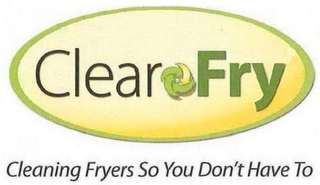 CLEAR FRY CLEANING FRYERS SO YOU DON'T HAVE TO