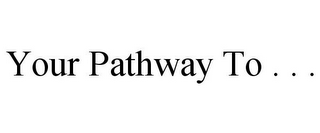 YOUR PATHWAY TO . . .