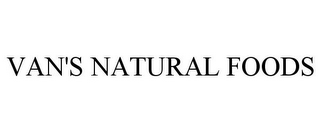 VAN'S NATURAL FOODS