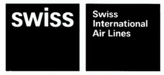 SWISS SWISS INTERNATIONAL AIR LINES