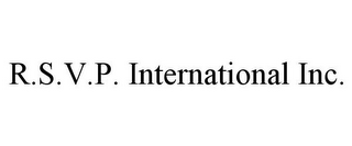 R.S.V.P. INTERNATIONAL INC.