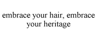 EMBRACE YOUR HAIR, EMBRACE YOUR HERITAGE