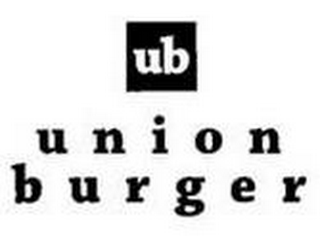 UB UNION BURGER