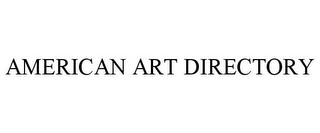 AMERICAN ART DIRECTORY