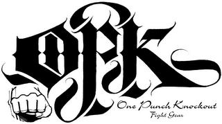 OPK ONE PUNCH KNOCKOUT FIGHT GYM